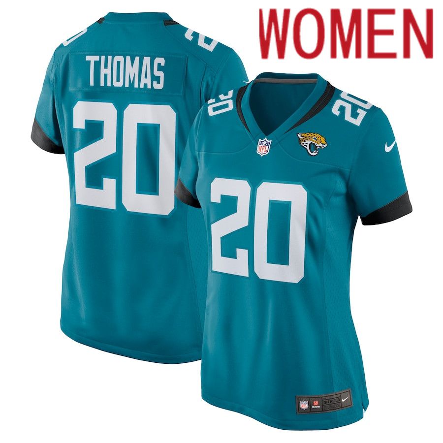 Women Jacksonville Jaguars #20 Daniel Thomas Nike Green Nike Game NFL Jersey->women nfl jersey->Women Jersey